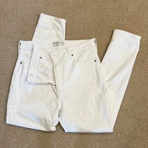 Abercrombie & Fitch White High Rise Jeans